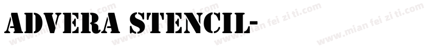 Advera Stencil字体转换